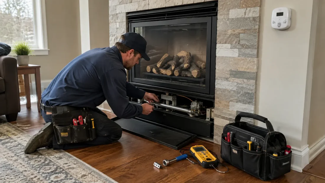 What actually keeps a ventless fireplace safe